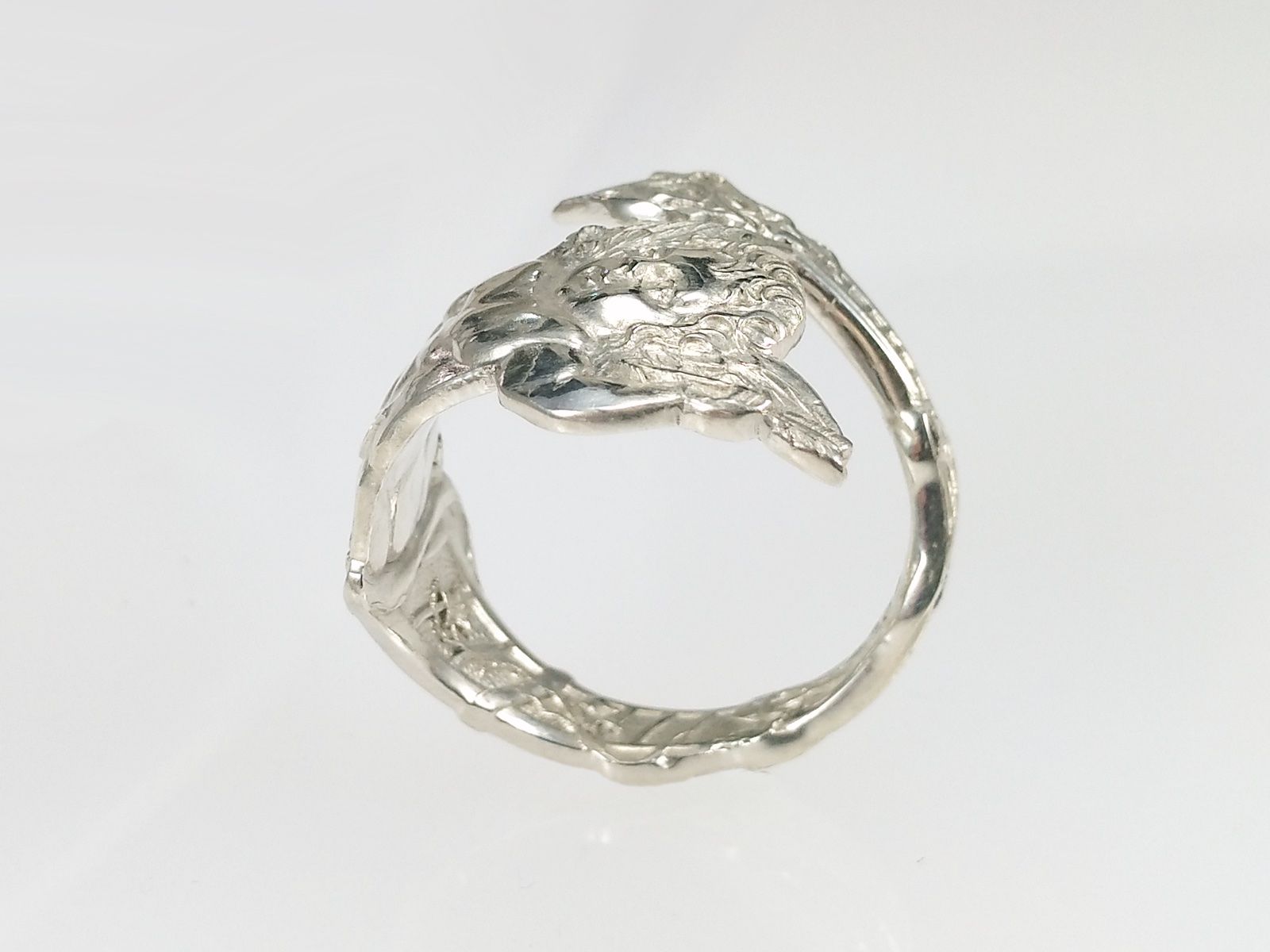 Anelli: Offener Silberring im Jugendstil mit Amor Motiv – Nuovo e nell'imballaggio originale da Meilen venduto da Byrd-bijoux 3