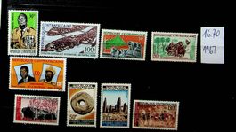 CENTRAFRIQUE TIMBRES NEUFS** 1967. COTE 16.70 EUROS /U540