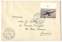 1944 Flug SF 44.1e Jubiläumsflug Bern - Genf am 20.IX.44