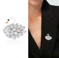 Brosche/ Anhänger Schwan