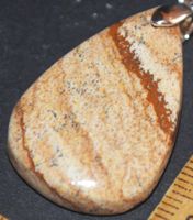 Anhänger L-5539 – Bilder Jaspis ca. 32x21mm