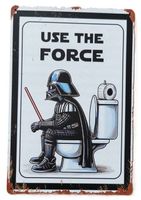USE THE FORCE  -  Blechschild  (neu, OVP)