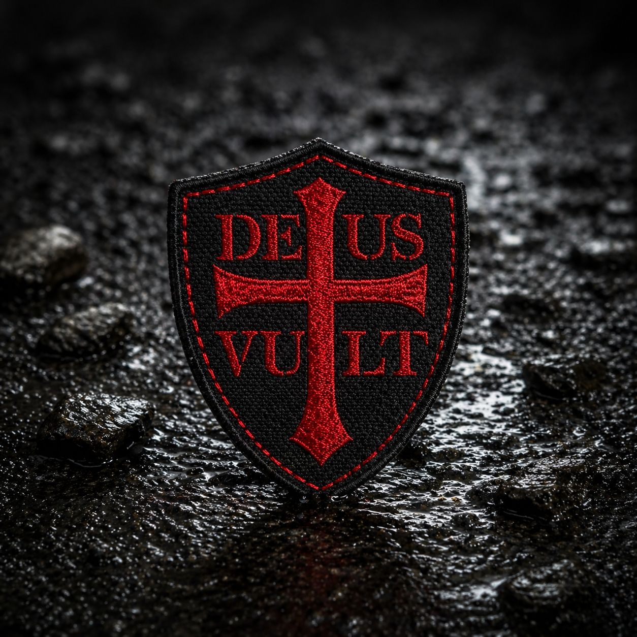 Placchette & Badge: DEUS VULT Patch – Nuovo e nell'imballaggio originale da Dottikon venduto da Blexxo_44