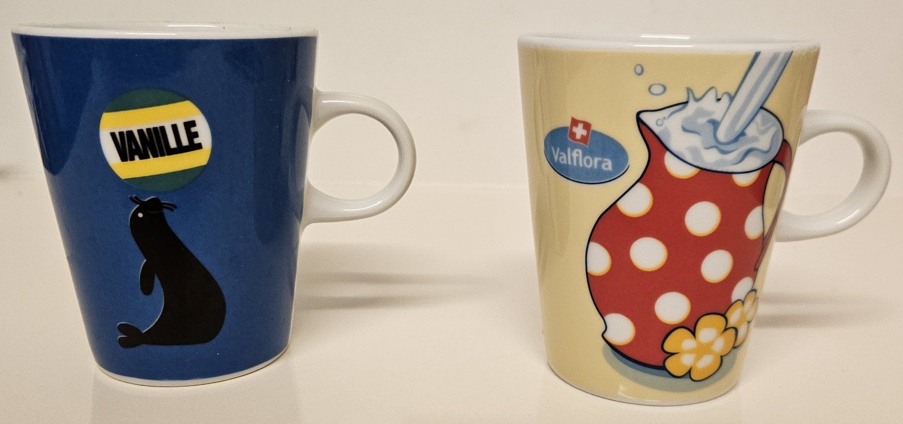 Migros Tazze: Süsse Tassen, Valflora Vanille, 2er Set – Nuovo (secondo la descrizione) da Muttenz venduto da Gepard23 1
