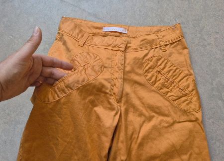 SCHUMACHER HOSE ORANGE XS 34 LÄSSIG NP 450 CHF TOP ZU BLUSE