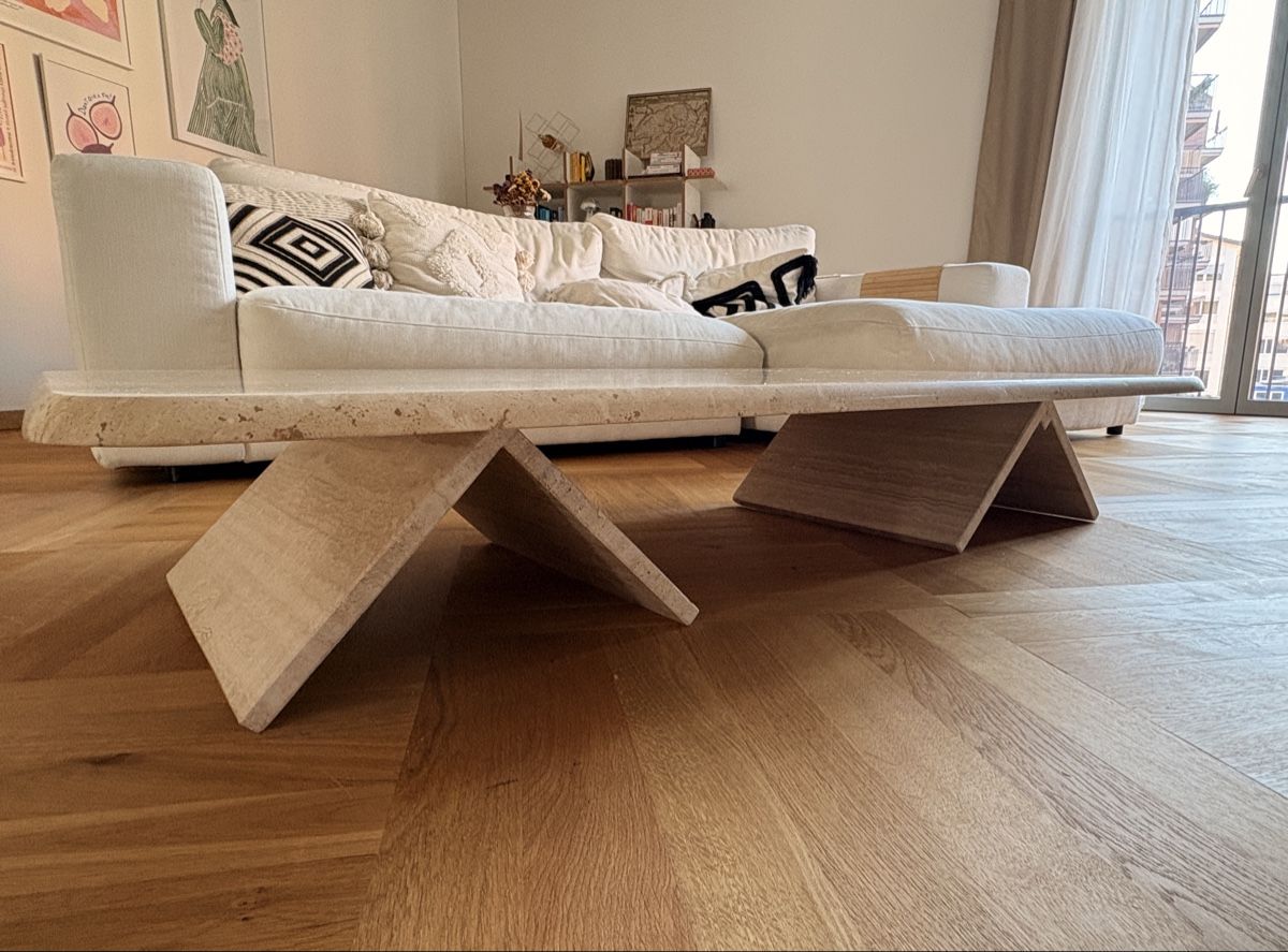 Tavoli: Vintage Couchtisch aus Travertin – Usato da Zürich venduto da viv_nevi 2