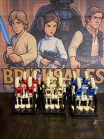 Star Wars Droiden Set Blau Rot Normale Droids Lego-Komp.
