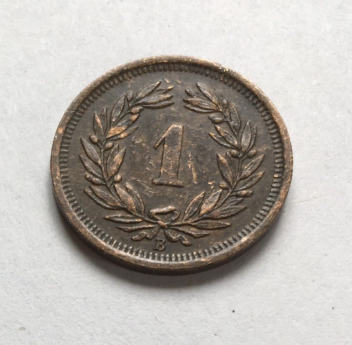 Tutti le monete: 1917 1 Rappen ab Fr. 1.- – Usato da Kirchberg SG venduto da Z-Collection 1