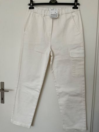 Luisa Rossi Cargo Hose Gr 40 ecrue NEU NP 230