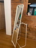 Standspiegel Weiss Metall 160cm gebraucht