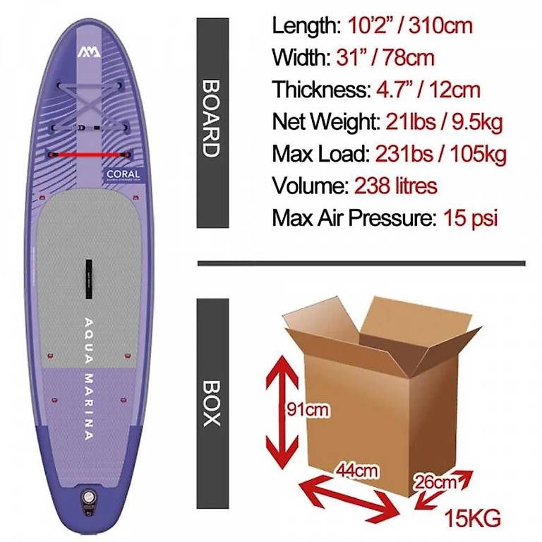Aqua Marina Tavole da surf e di nuoto: Aqua Marina Advanced All-Around iSUP – Usato da Holziken venduto da Kochtopf 2