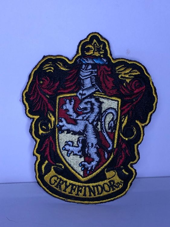 Patch à Repasser Gryffondor Harry Potter – 7,8 X 6,4 Cm, Brodé – Pour Veste, Jean, Sac, Customisation Textile