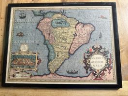 Antike Weltkarte America Meridio Nalis