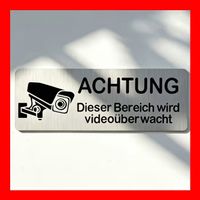 Schild Dieser Bereich wird videoüberwacht Kamera Sicherheit
