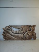 Metallguss Engel, Wandrelief, Handarbeit, Deko. (nov602)