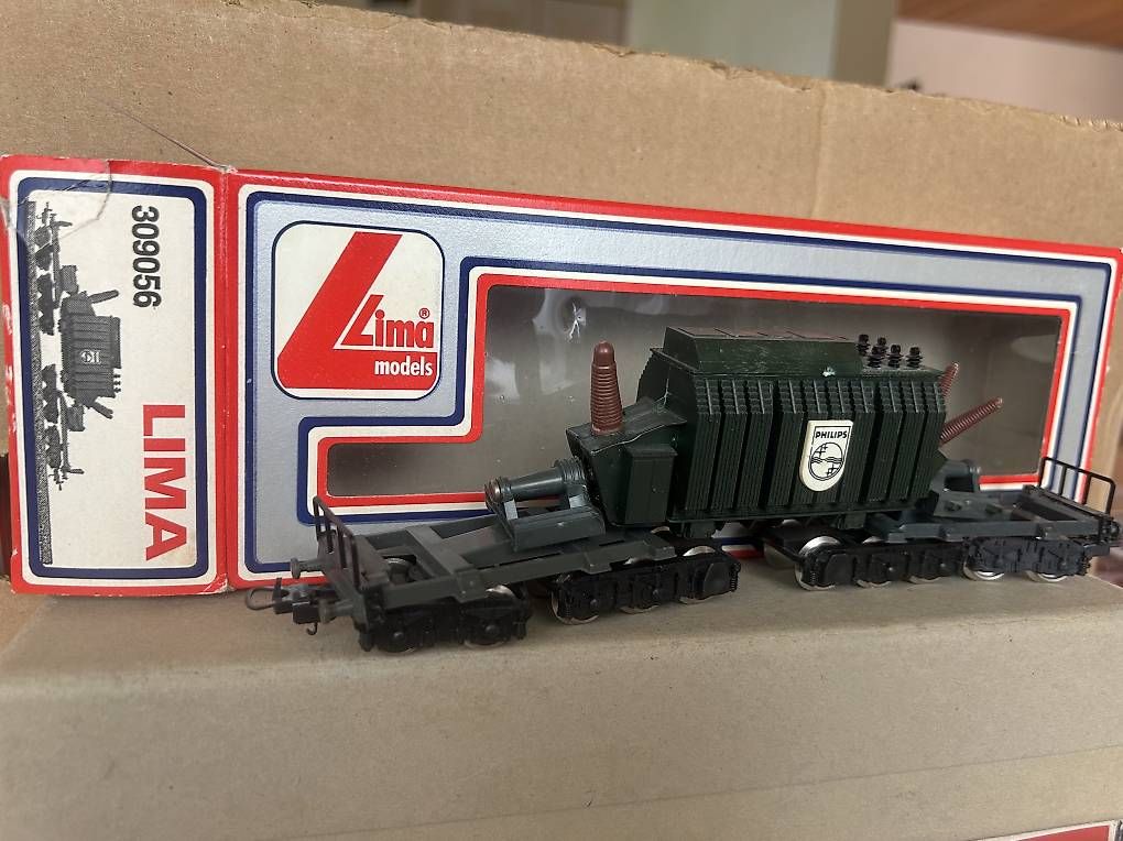 Lima Modellini di ferrovie: Lima HO Güterwagen Transformatortransport Philips – Usato da Uhwiesen venduto da Durschi71 2