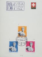 1732) 1944 Olympisches Komitee auf PTT Blätchen