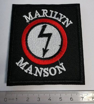 Toppe: Marilyn Manson - Aufnäher (neu) – Nuovo e nell'imballaggio originale da Wilen b. Wollerau venduto da morethanmusic