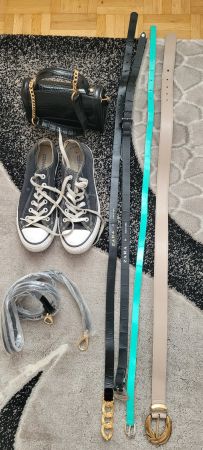 All Star t38/Sac à main ,Ceinture ZARA/80 cuir etc