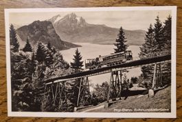 Rigi-Bahn, Schnurtobelbrücke, Kunstverlag E. Goetz, Luzern