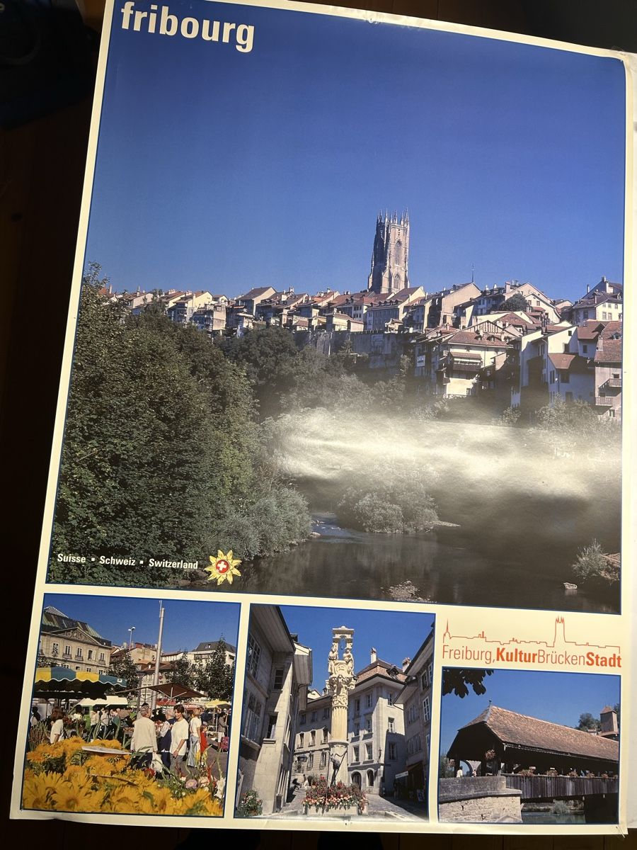 Poster & Bilder: Original Fribourg Poster – Gebraucht aus Laupen BE von Speedee