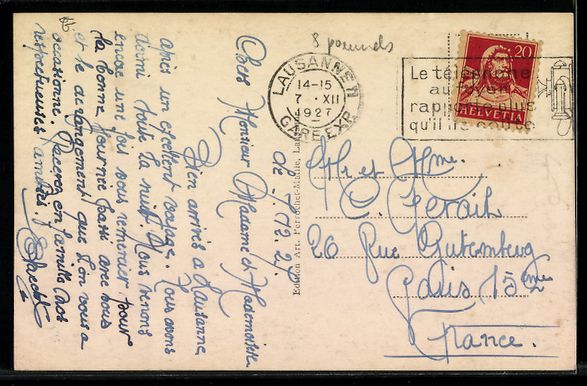 Cartes postales: Lausanne, Ecole Supérieure de Commerce – D'occasion à Berlin par bartko-reher 1