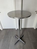 Stehtisch Metall rund Bartisch Chrom Fuss Sternfuss gut erha