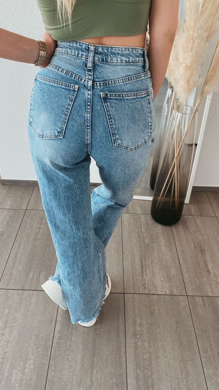 Jeans: Jeans Waist Wide Leg Gr. S – Neu (gemäss Beschreibung) aus St. Gallen von Tina_tina9 1