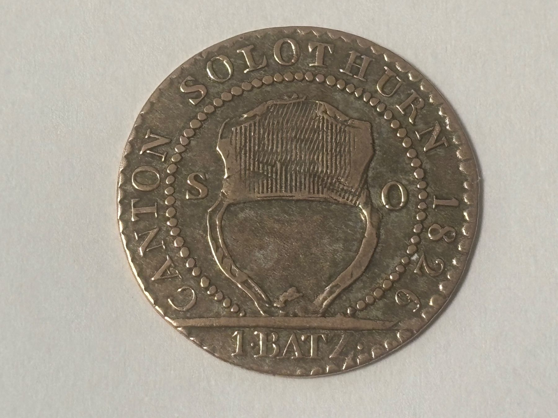 Tutti le monete: Kantonsmünze Solothurn 1 Batzen 1826 – Usato da Fulenbach venduto da Foxi1266