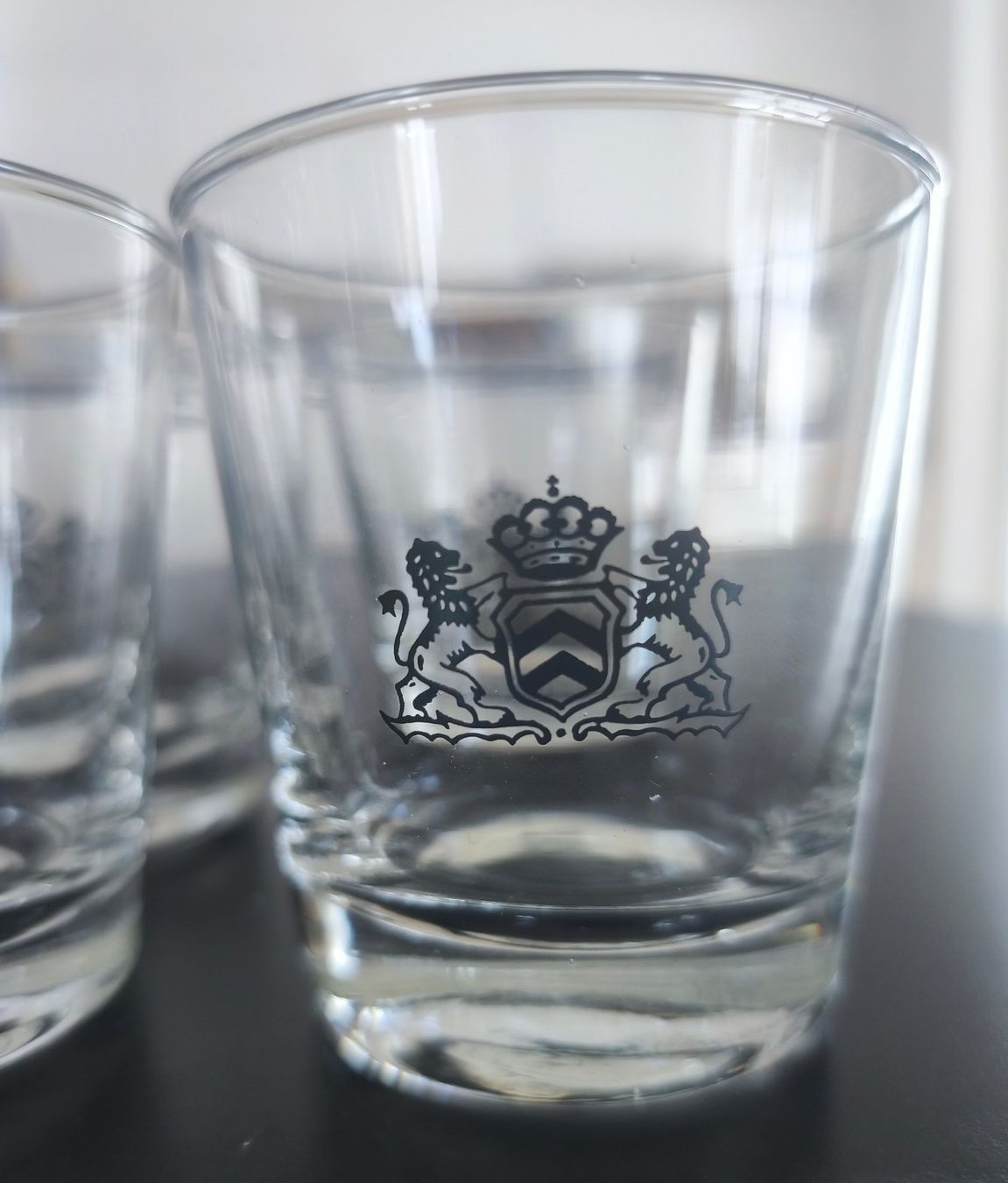Gläser: 6 Dema Stamperli Schnapsglaeser mit Wappen, 4cl, Top! – Gebraucht aus St. Gallen von Arti24 1