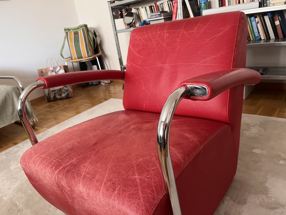 Leolux Fauteuils: LEOLUX Scylla Sessel rot, 1996 – D'occasion à Bern par tra_vtx5 1