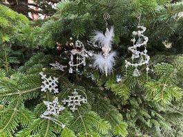 7 x Weihnachtsdekoration - Stern - Girlande - Schmuck – Neu