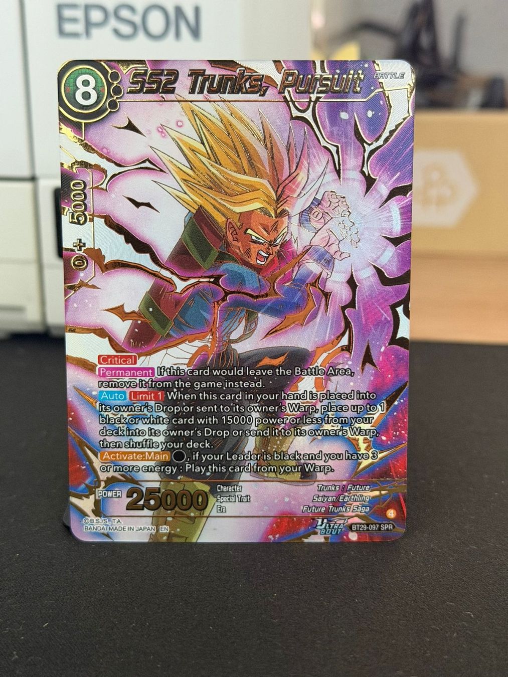 Bandai Carte collezionabili: SS2 Trunks, Pursuit BT29-097 SPR – Nuovo (secondo la descrizione) da Brittnau venduto da TCGBratans