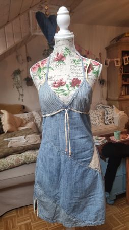 Robe courte Banana Moon, style denim, taille unique voir S