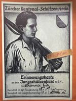 Zürcher Kant. Schützenverein 1941. Erinnerungskarte