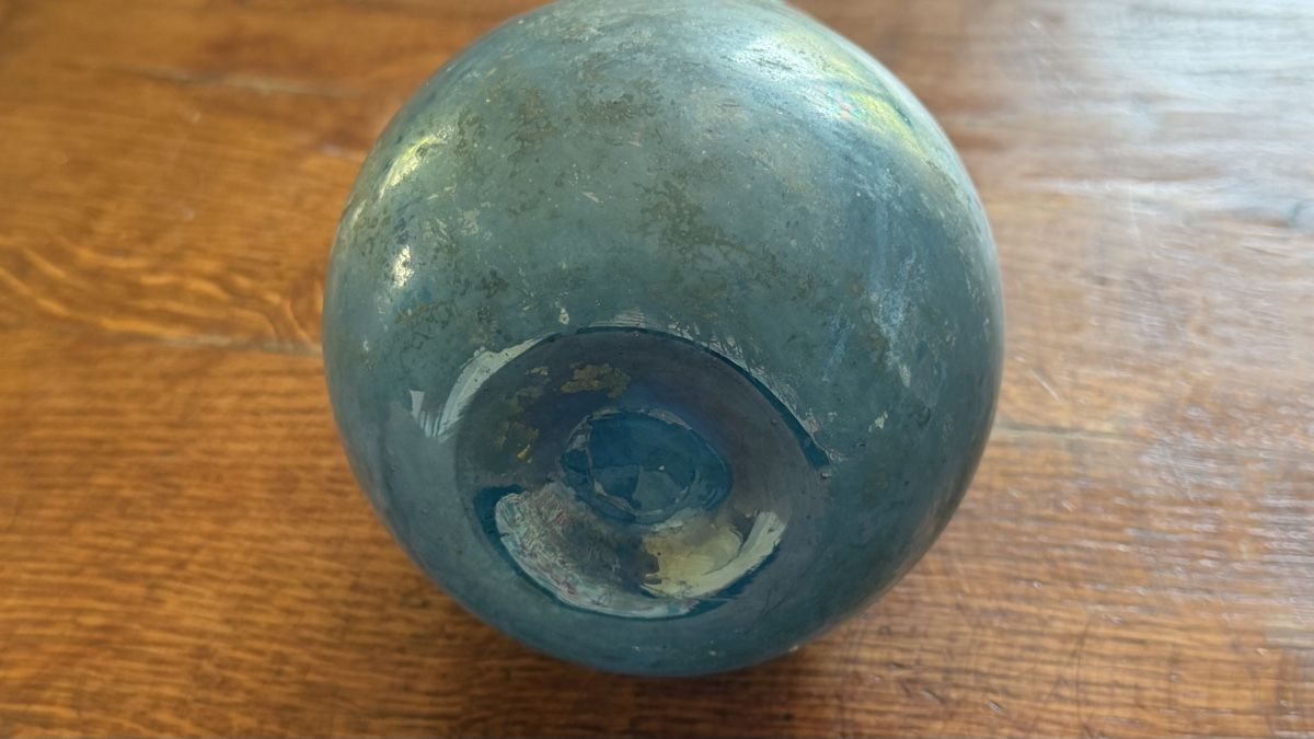 Murano Caraffe: Murano scavo einhenkliger Krug blau – Usato da Riedholz venduto da Frettchen63 4