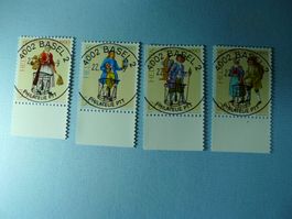 1990 Pro Patria B227-B230 ET Vollstempel 4002 BASEL