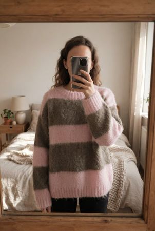 Oversized Mohair-Top Believe Damen