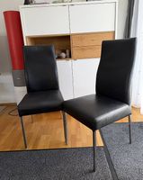 Esszimmerstühle Leder schwarz