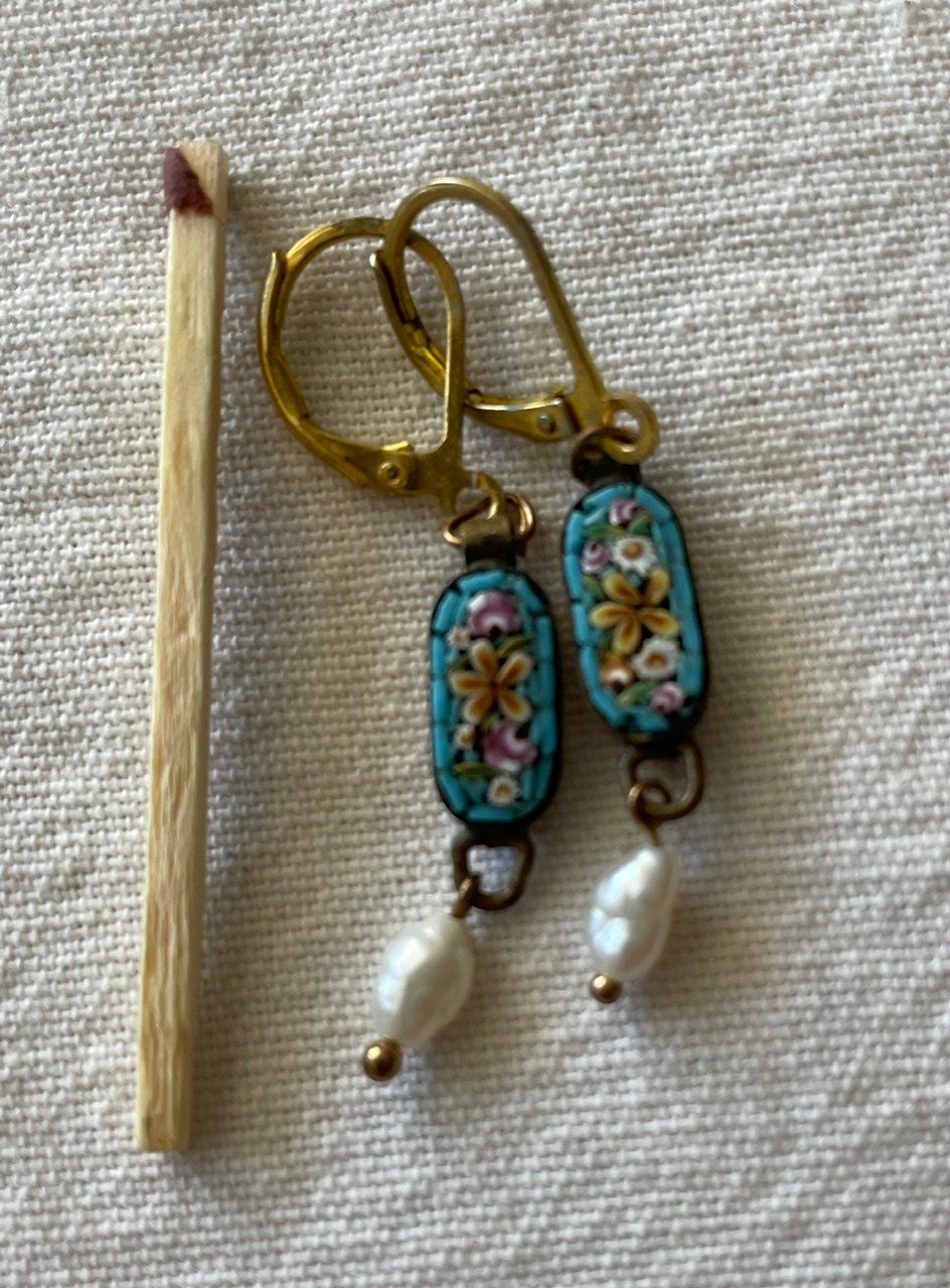 Boucles d'oreille: Mikromosaik Ohrringe – D'occasion à Zürich par aannnnaa48