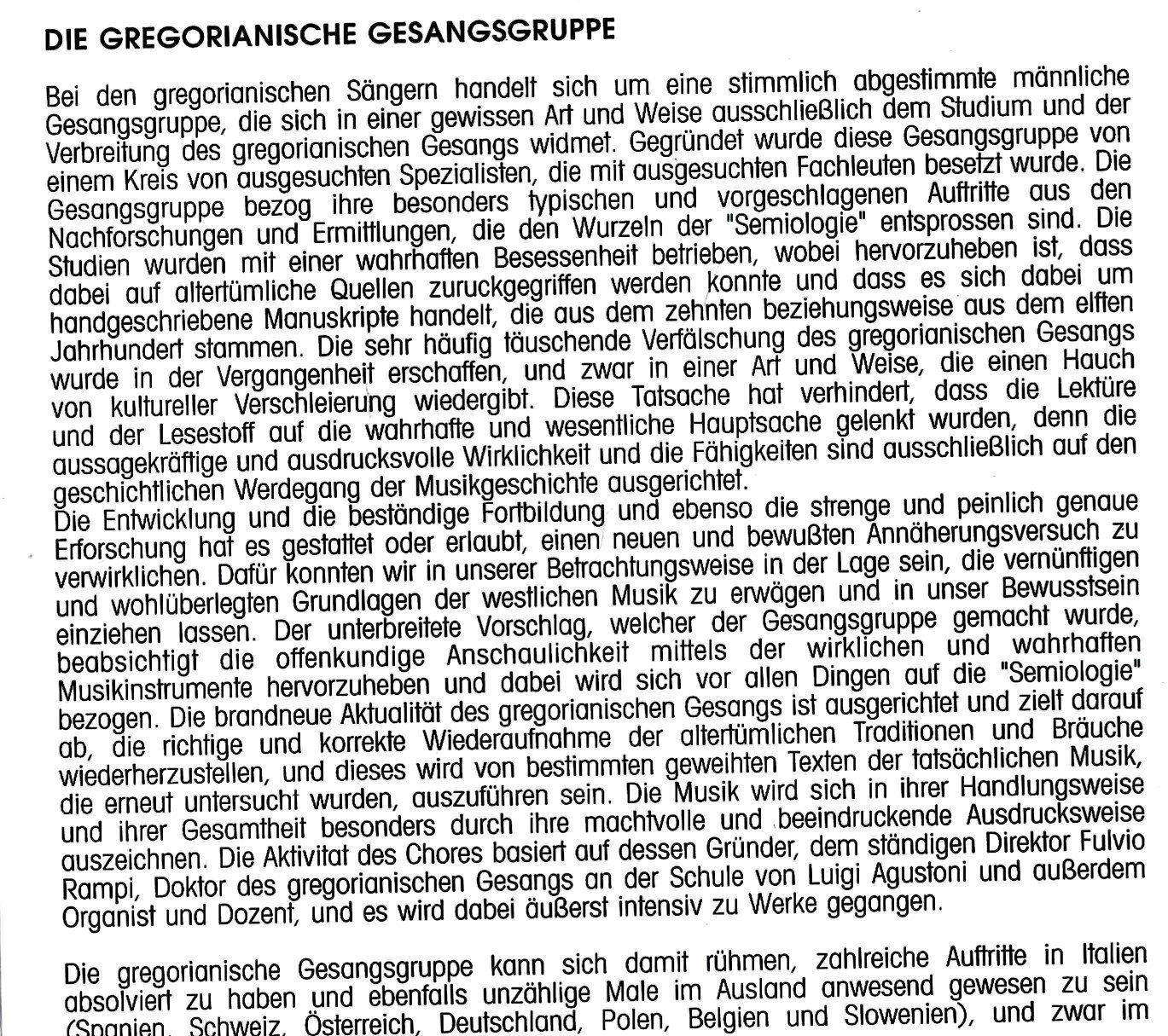 CDs: DOMINUS REDEMPTOR Canto Gregoriano Fulvio Rampi  Klassik CD – Gebraucht aus Kandergrund von Sososo 4