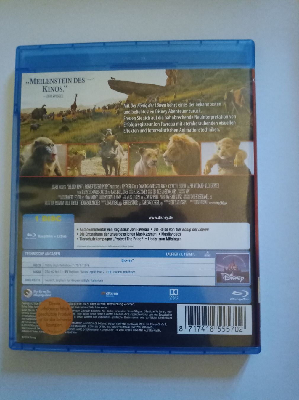 Tutti i DVDs: Disney Der König der Löwen - Blu-Ray – Usato da Tann venduto da Veebee6 1