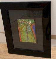 Hundertwasser abstraktes Bild, gerahmt 🖼️🎨