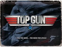 Blechschild 3D-TOP GUN-THE NEED FOR SPEED 30x40cm