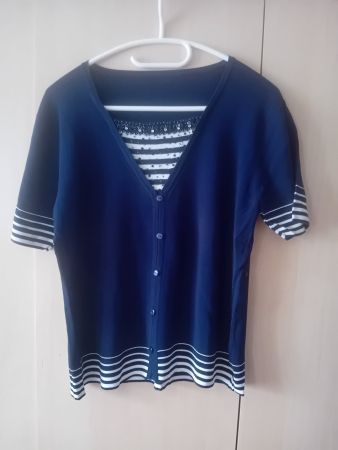 Leichter Kurzarmpullover Gr. 40