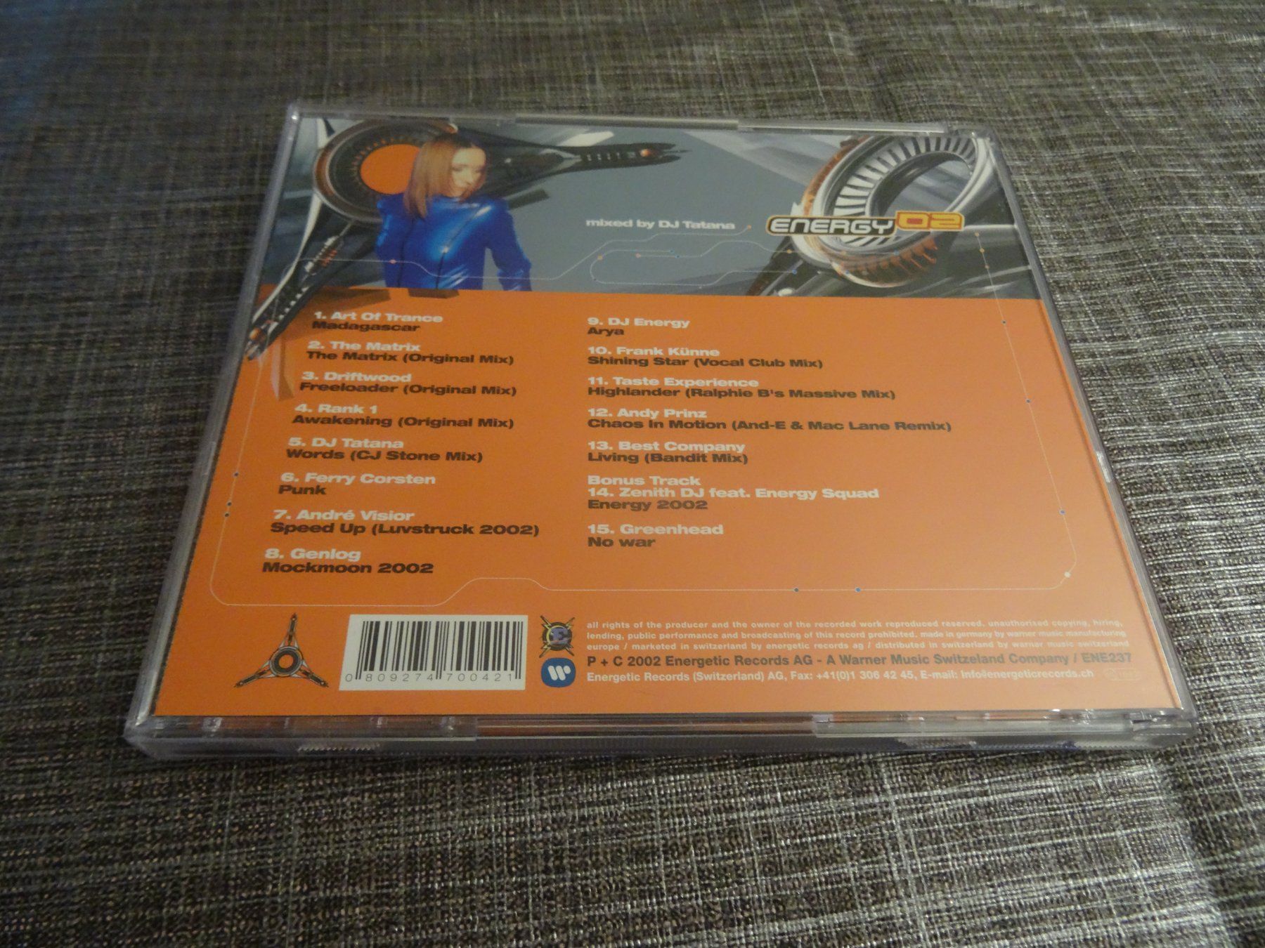 CD: Energy 02 - Mixed by DJ Tatana – Usato da Olten venduto da Disc-Ausverkauf 1