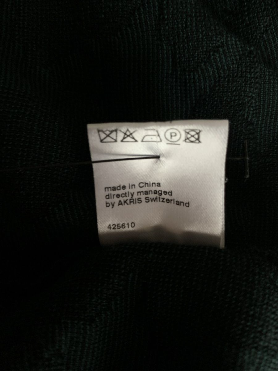 Akris Maglioni & Felpe: AKRIS: Exklusiver Wollpullover in grün/schwarz, 38 – Nuovo (secondo la descrizione) da Luzern venduto da paulablue 9