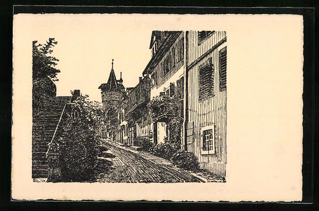 Cartoline postali: AK Zug, an der Schanz – Usato da Berlin venduto da bartko-reher