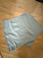 2er Set Kissenbezüge hellblau /mint 50x50cm, Top Zustand!