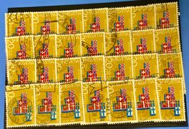 Nr.447 Werbe und Gedenkmarken EFTA Steckkarte mit Stempel